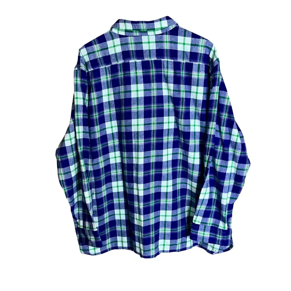 Levi Strauss The Worker Streetwear Plaid Flannel Shirt Mens XXL‎ Blue Workwear